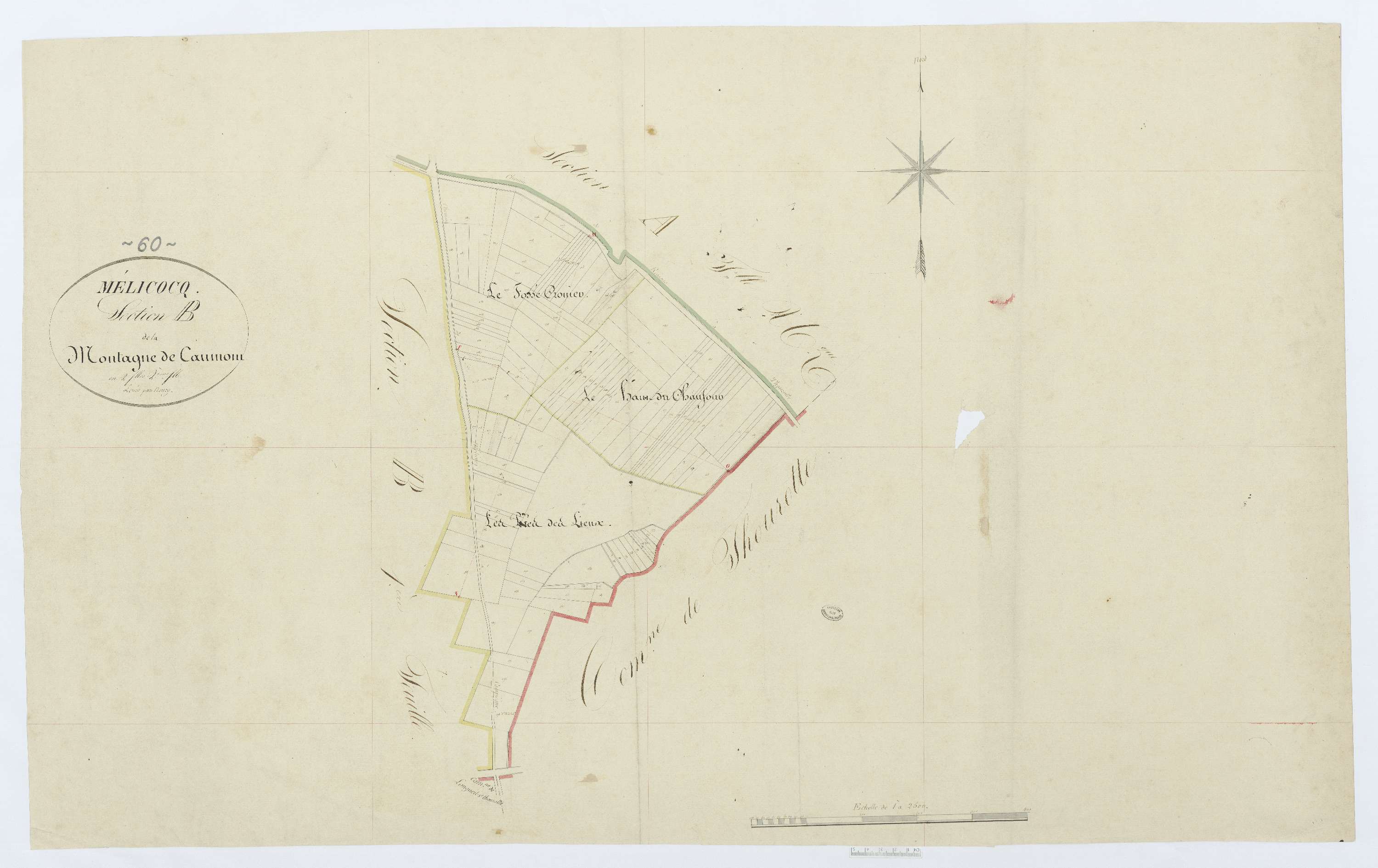 Mélicocq - Cadastre napoléonien, section B2