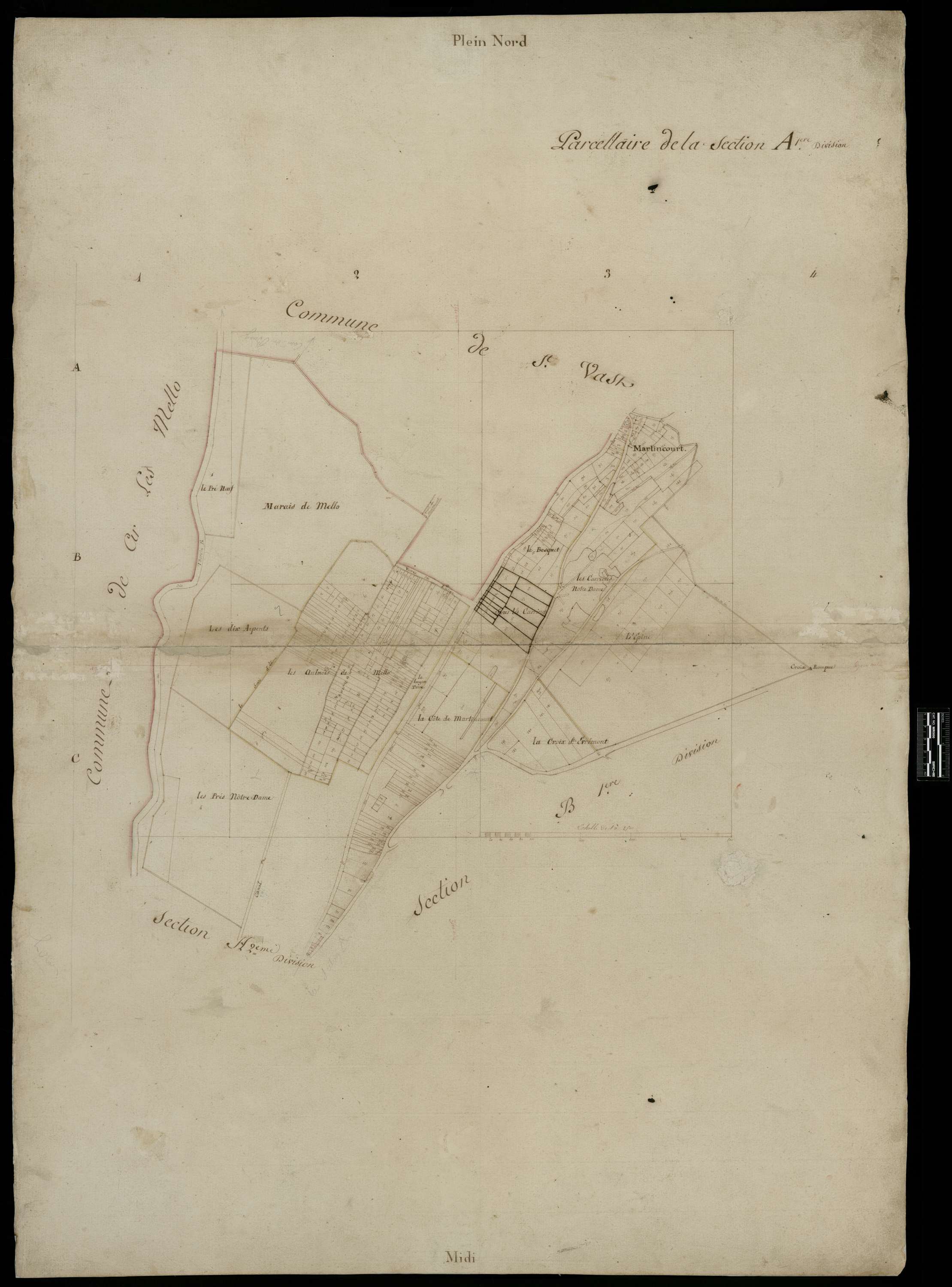 Mello - Cadastre napoléonien, section A1