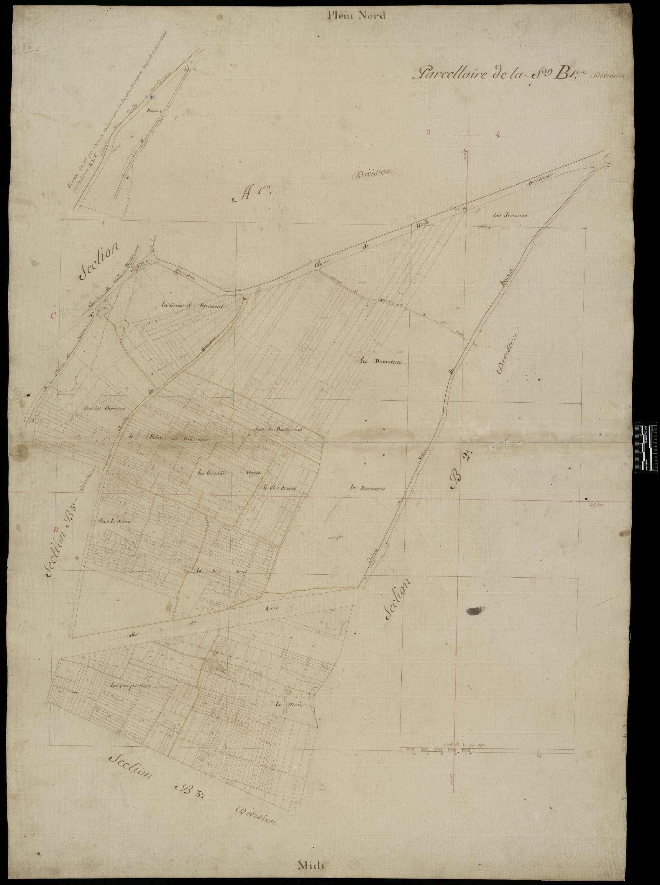 Mello - Cadastre napoléonien, section B1