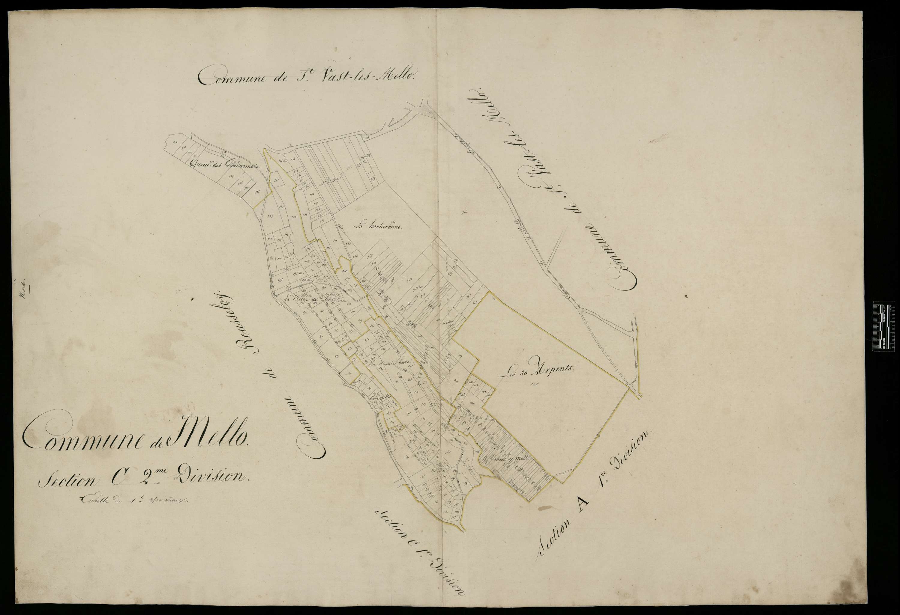 Mello - Cadastre napoléonien, section C2