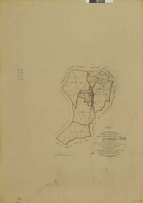 Le Mesnil-en-Thelle - Cadastre napoléonien (copie), tableau d'assemblage