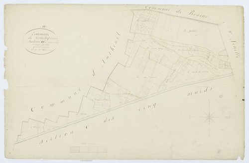Monchy-Humières - Cadastre napoléonien, section D1