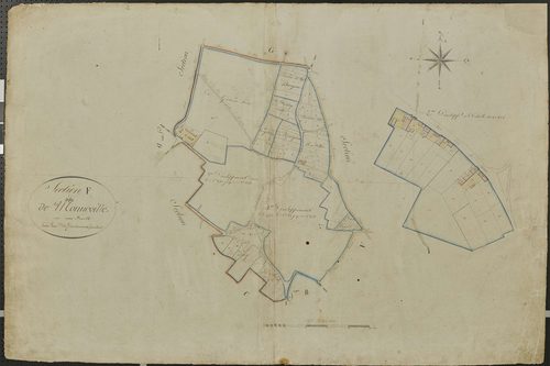 Monneville - Cadastre napoléonien, section F1