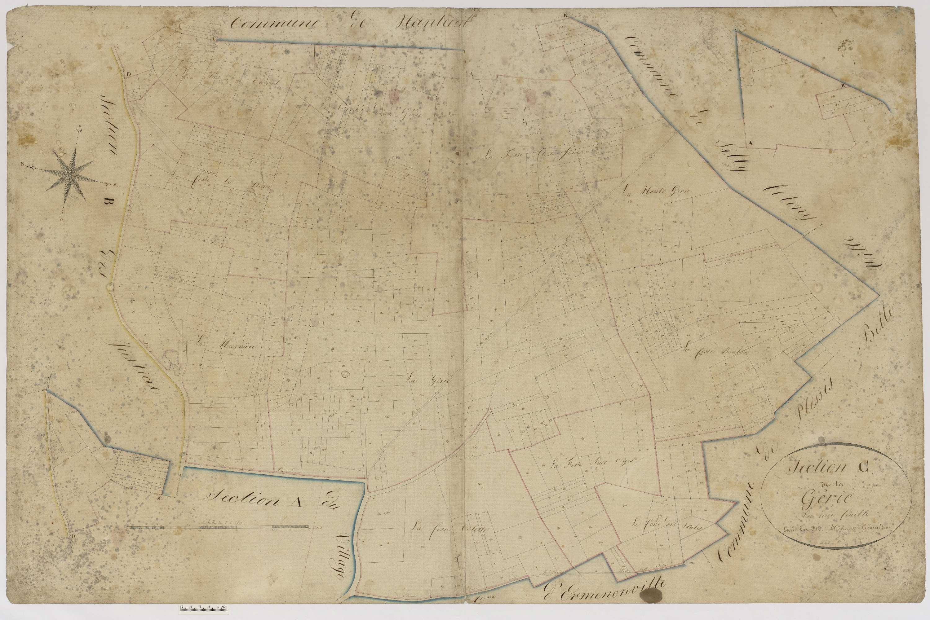 Montagny-Sainte-Félicité - Cadastre napoléonien, section C