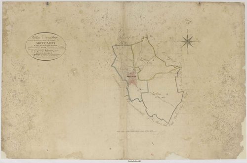 Montagny-Sainte-Félicité - Cadastre napoléonien, tableau d'assemblage