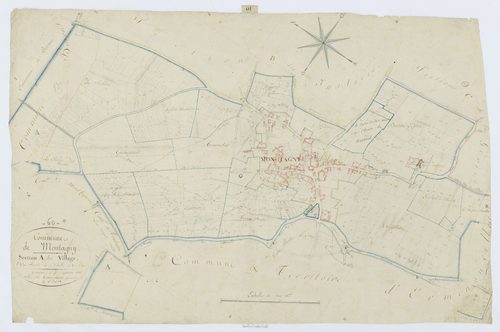 Montagny-Sainte-Félicité - Cadastre napoléonien, section A, feuille unique