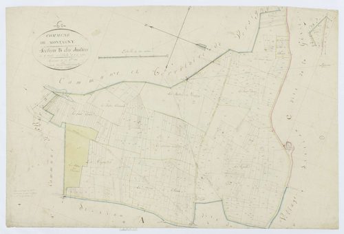 Montagny-Sainte-Félicité - Cadastre napoléonien, section B, feuille unique