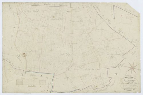 Montagny-Sainte-Félicité - Cadastre napoléonien, section C, feuille unique