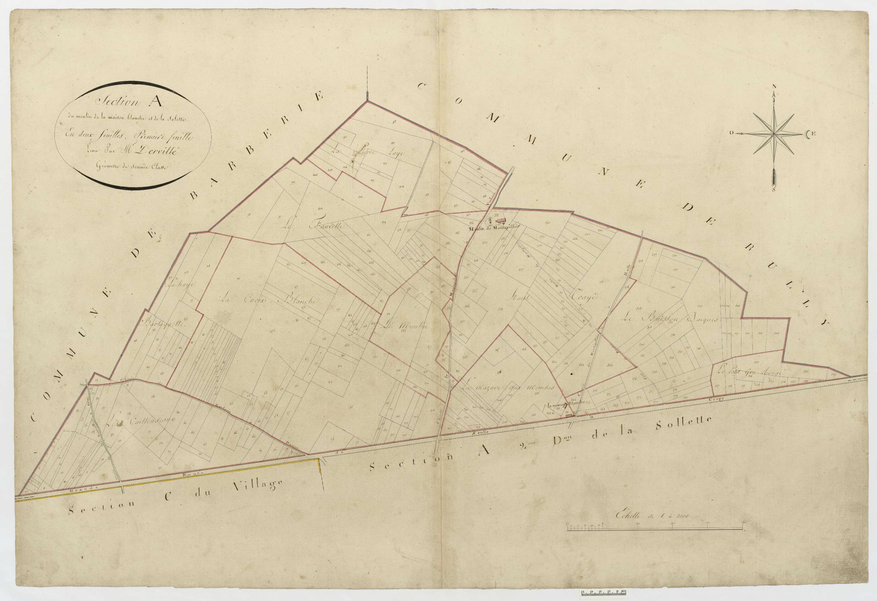 Montépilloy - Cadastre napoléonien, section A1