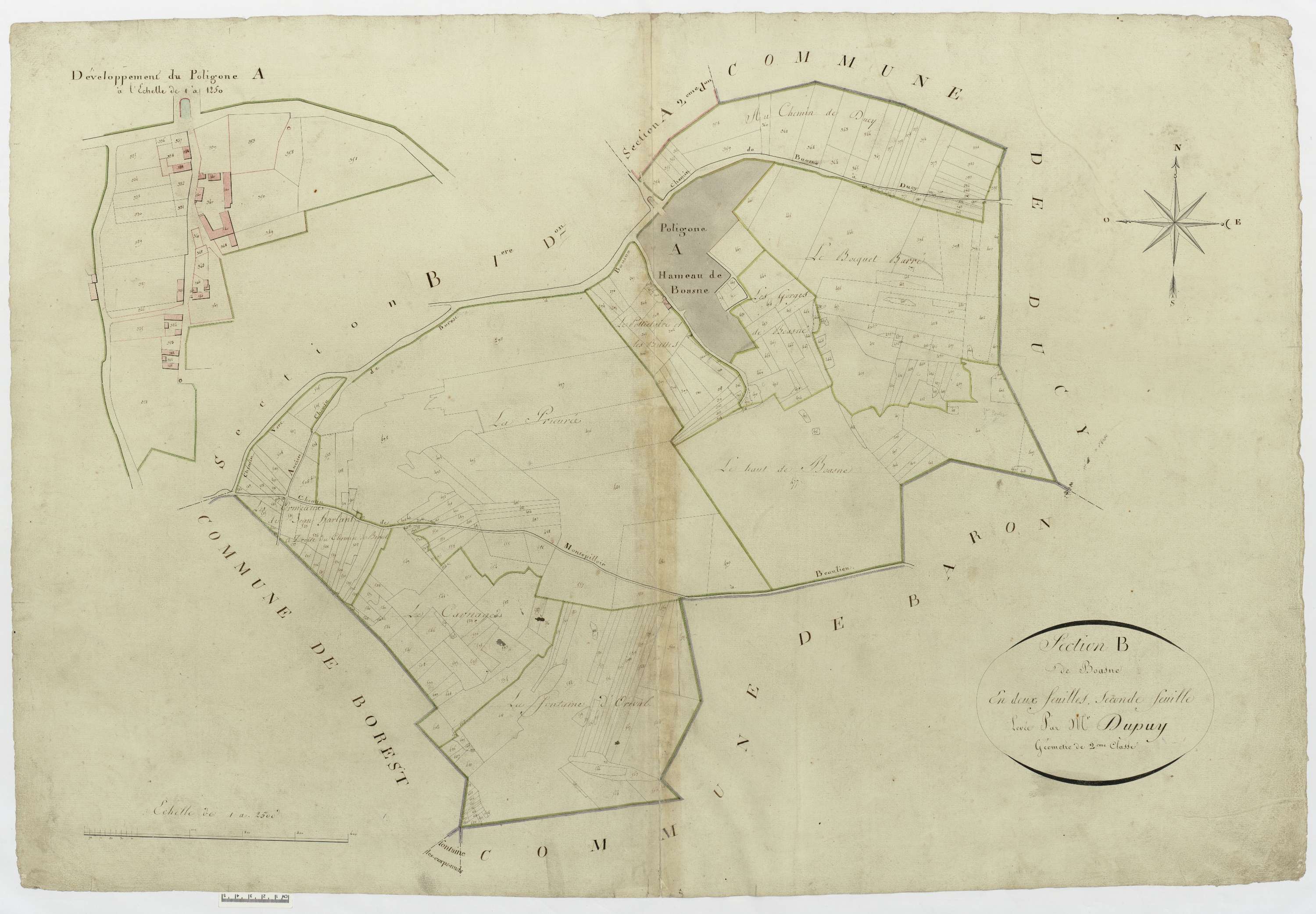 Montépilloy - Cadastre napoléonien, section B2