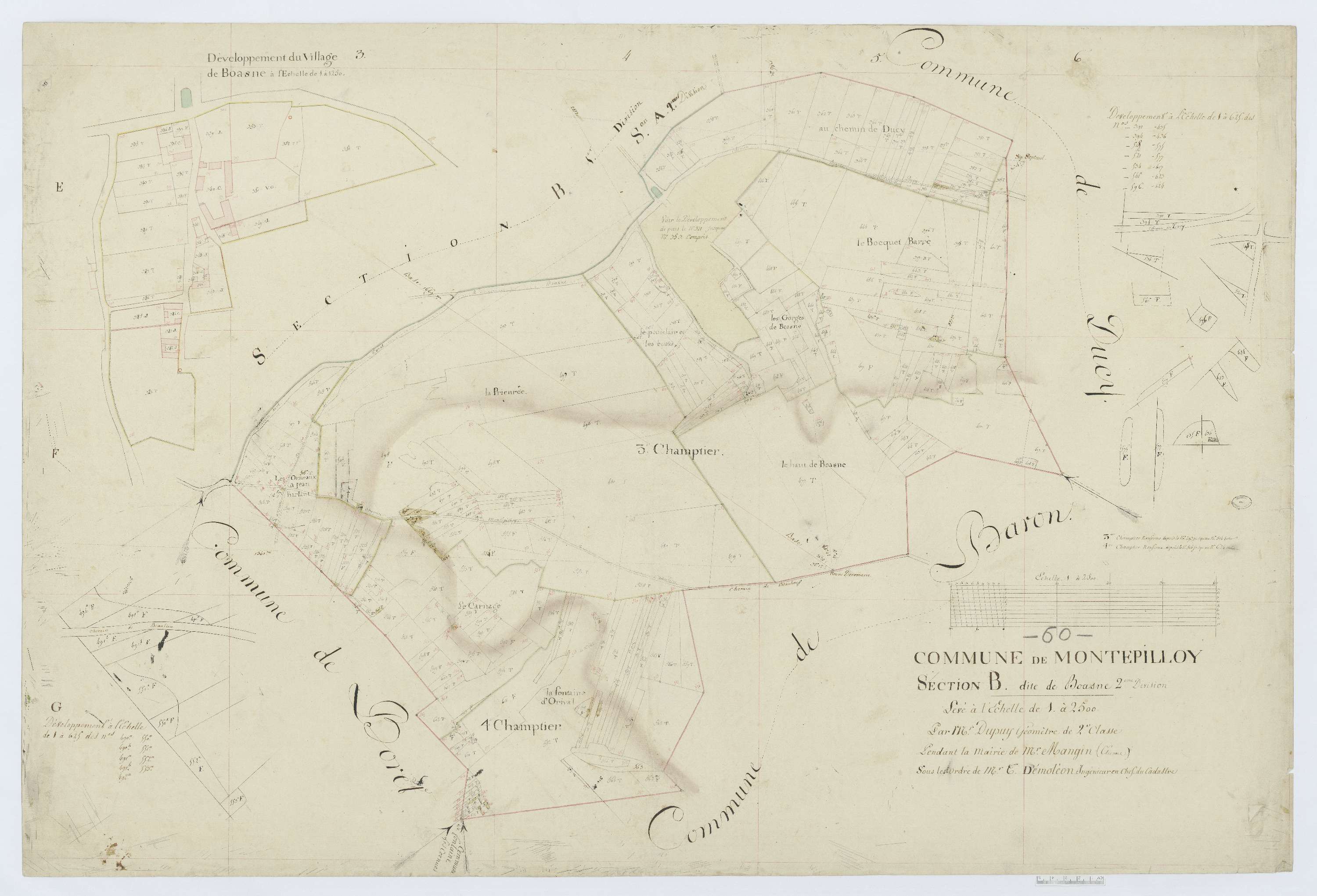 Montépilloy - Cadastre napoléonien, section B2
