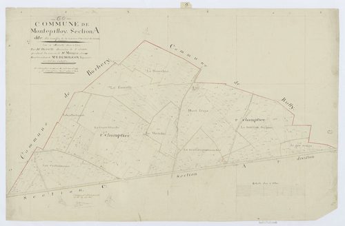 Montépilloy - Cadastre napoléonien, section A1