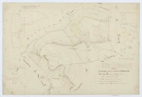 Montépilloy - Cadastre napoléonien, section B2