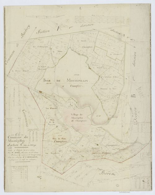 Montépilloy - Cadastre napoléonien, section C