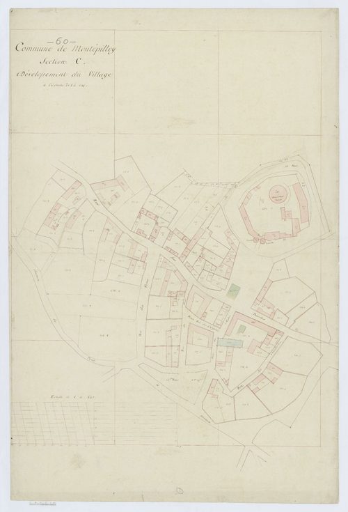 Montépilloy - Cadastre napoléonien, développement de la section C