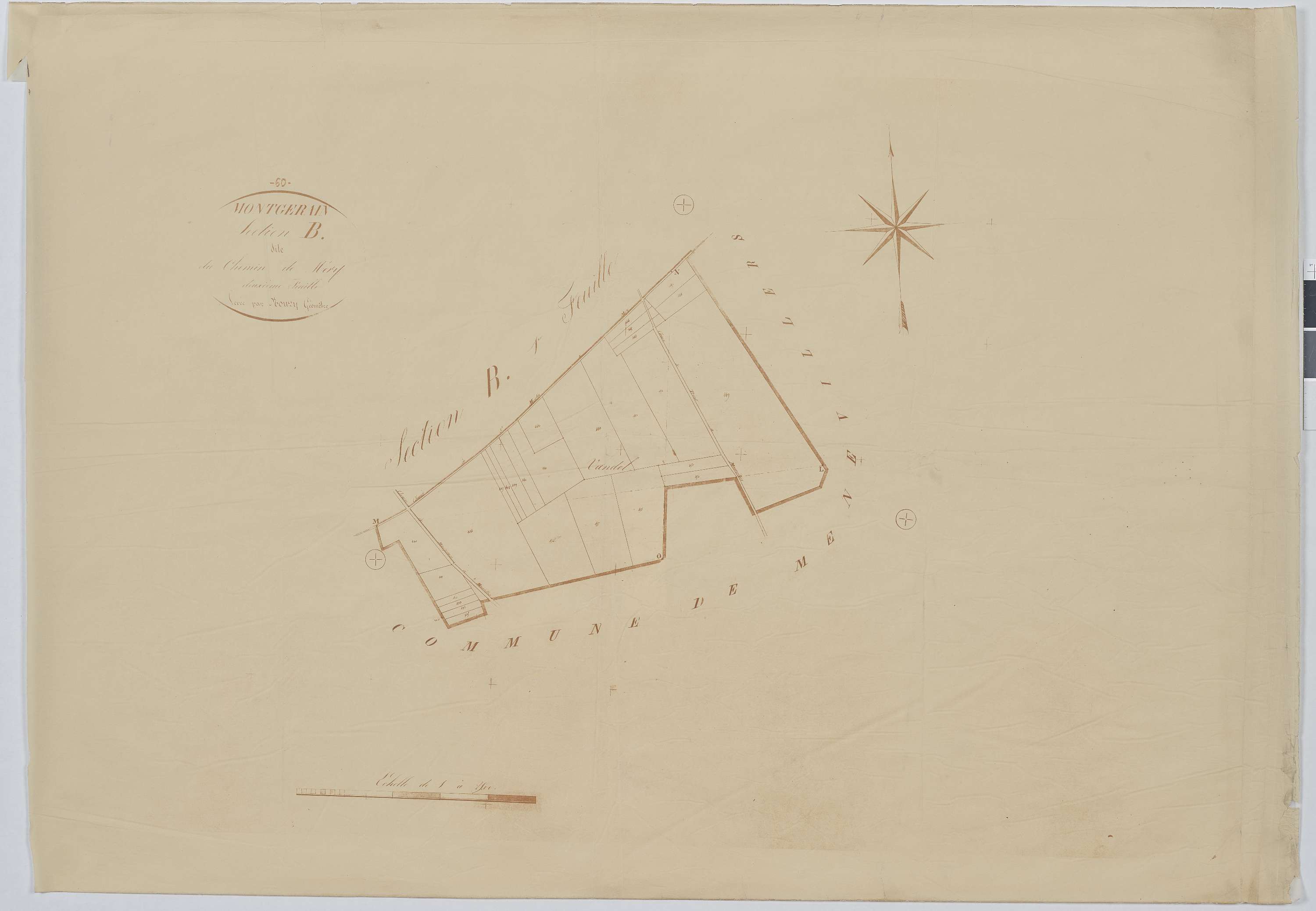 Montgérain - Cadastre napoléonien, section B2