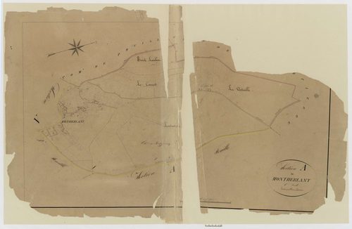 Montherlant - Cadastre napoléonien, section A1