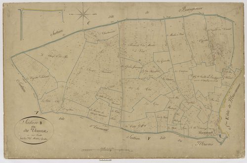 Montjavoult - Cadastre napoléonien, section B1