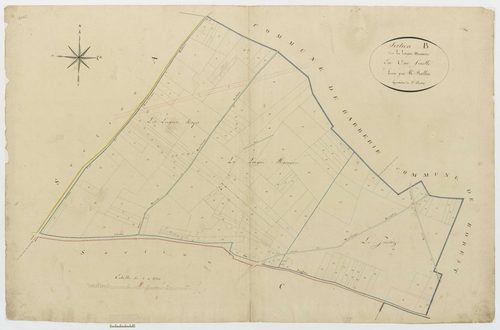 Mont-l'Évêque - Cadastre napoléonien, section B1