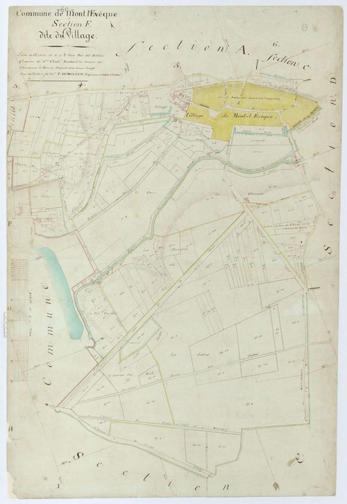 Mont-l'Évêque - Cadastre napoléonien, développement de la section F