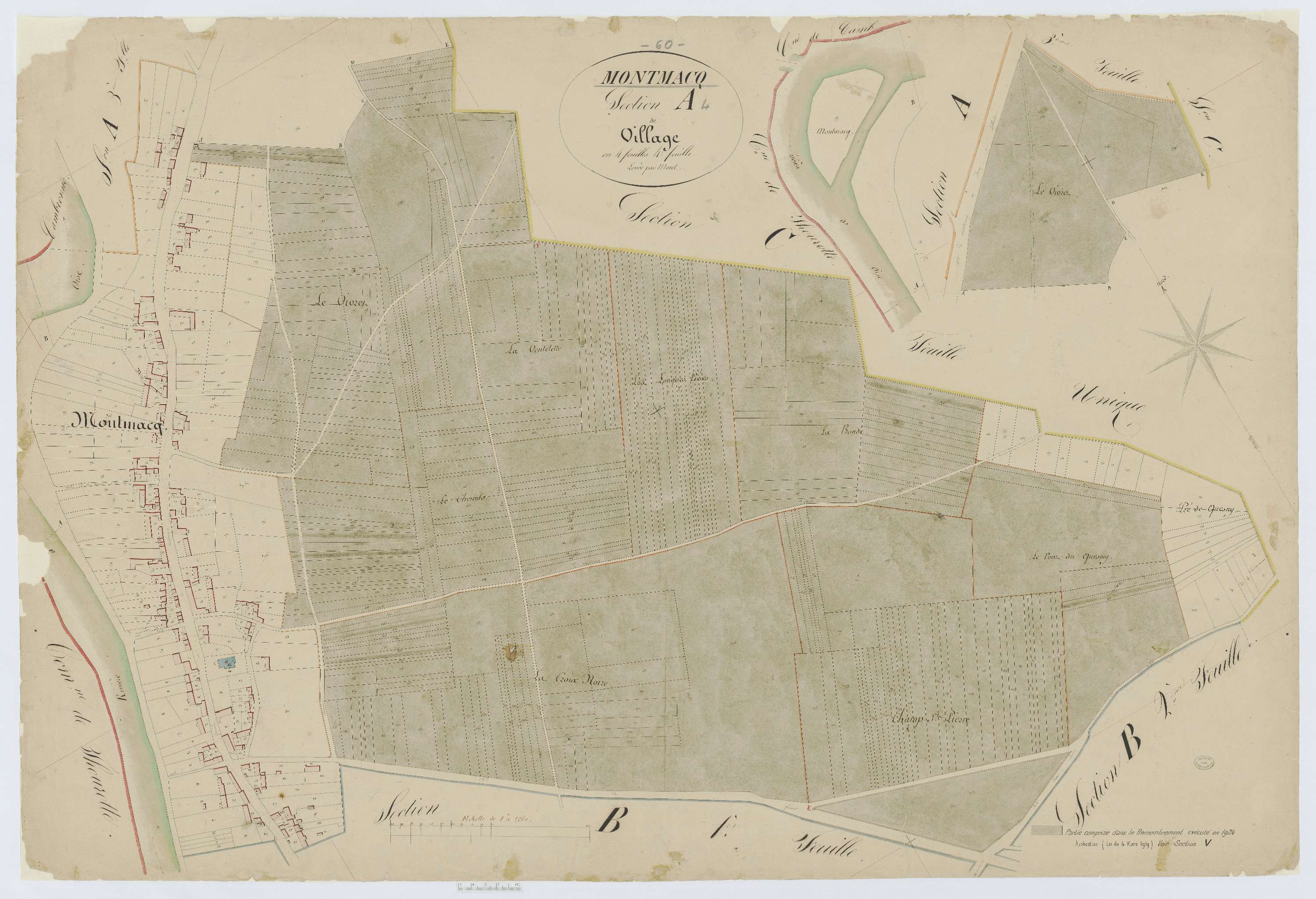 Montmacq - Cadastre napoléonien, section A4