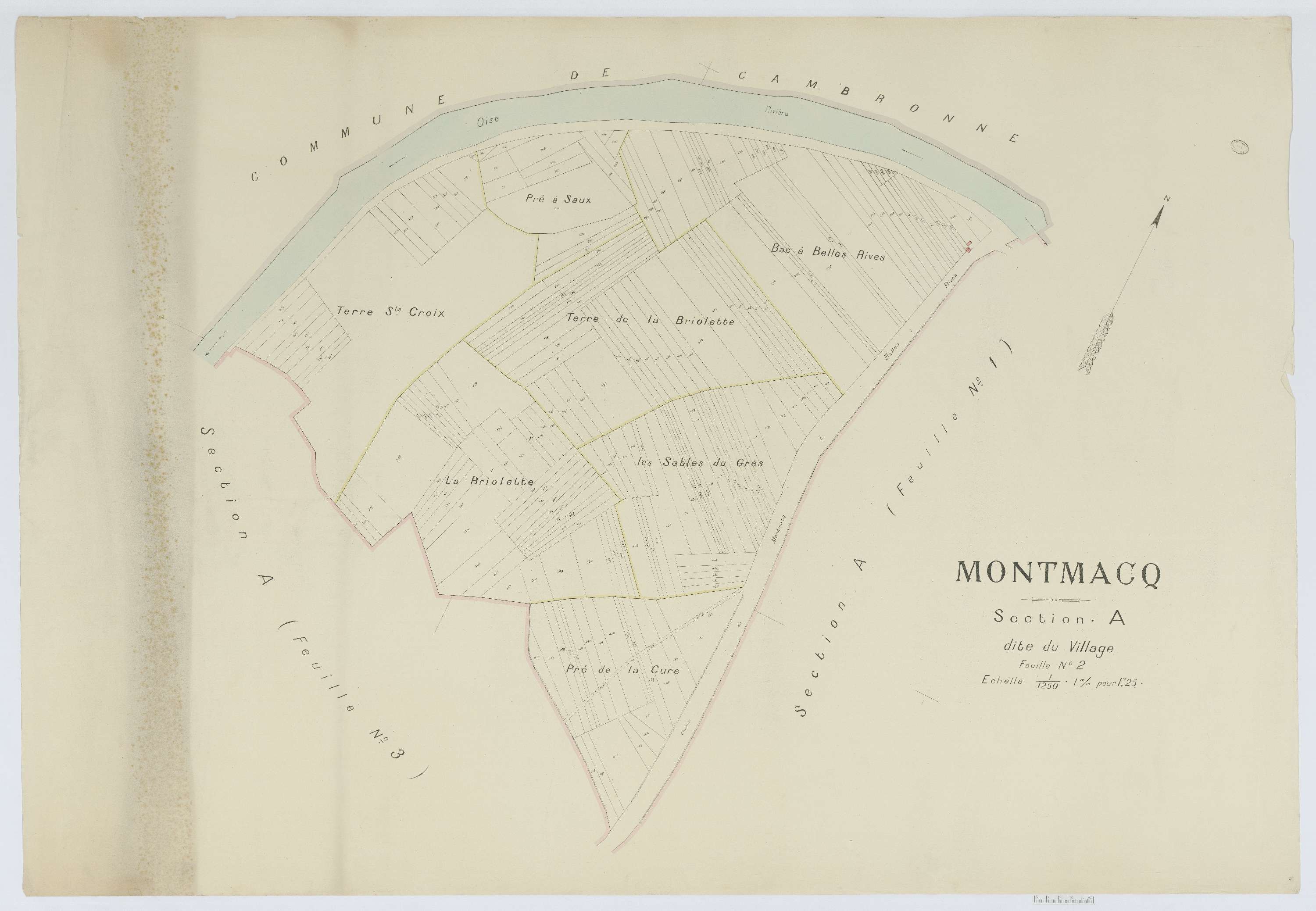 Montmacq - Cadastre napoléonien (copie), section A2