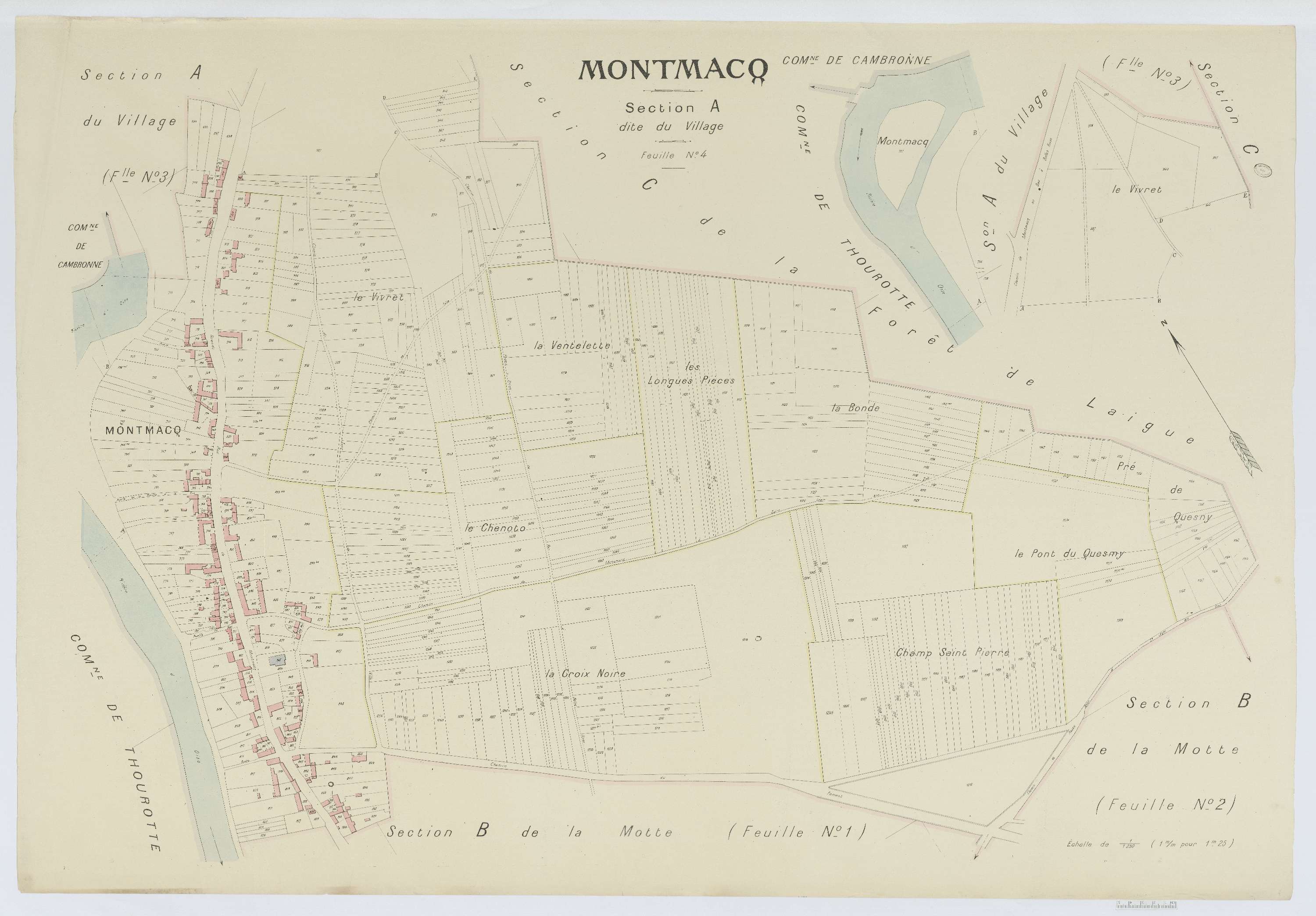 Montmacq - Cadastre napoléonien (copie), section A4