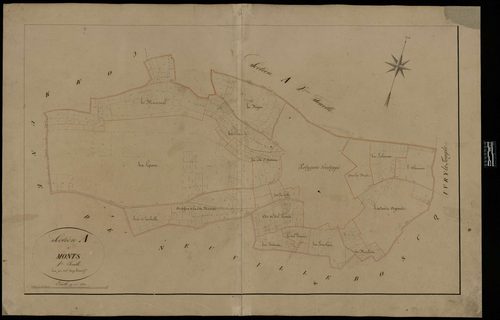 Monts - Cadastre napoléonien, section A1