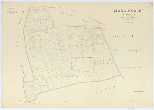 Morlincourt - Cadastre napoléonien (copie), section A1