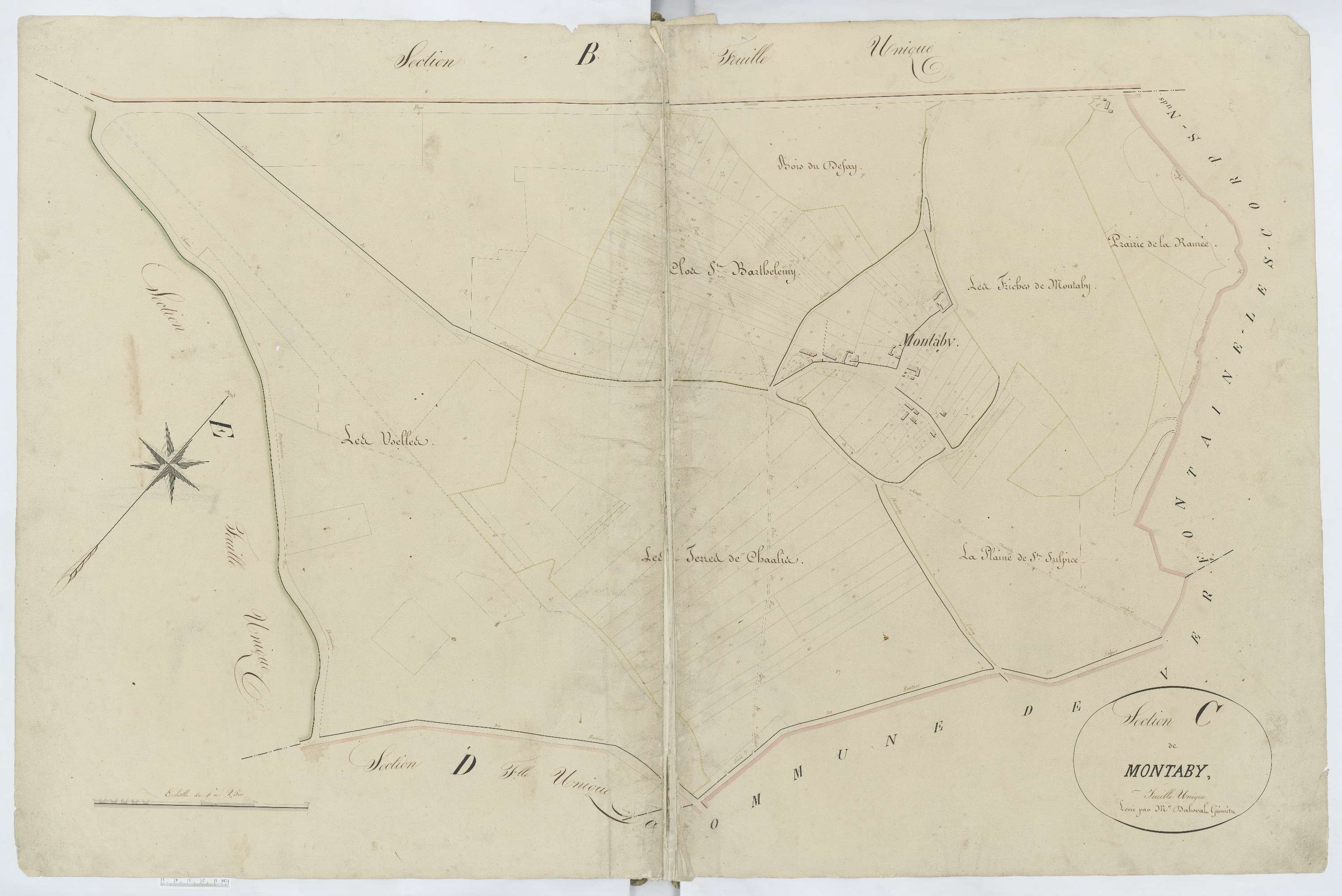 Mortefontaine - Cadastre napoléonien, section C