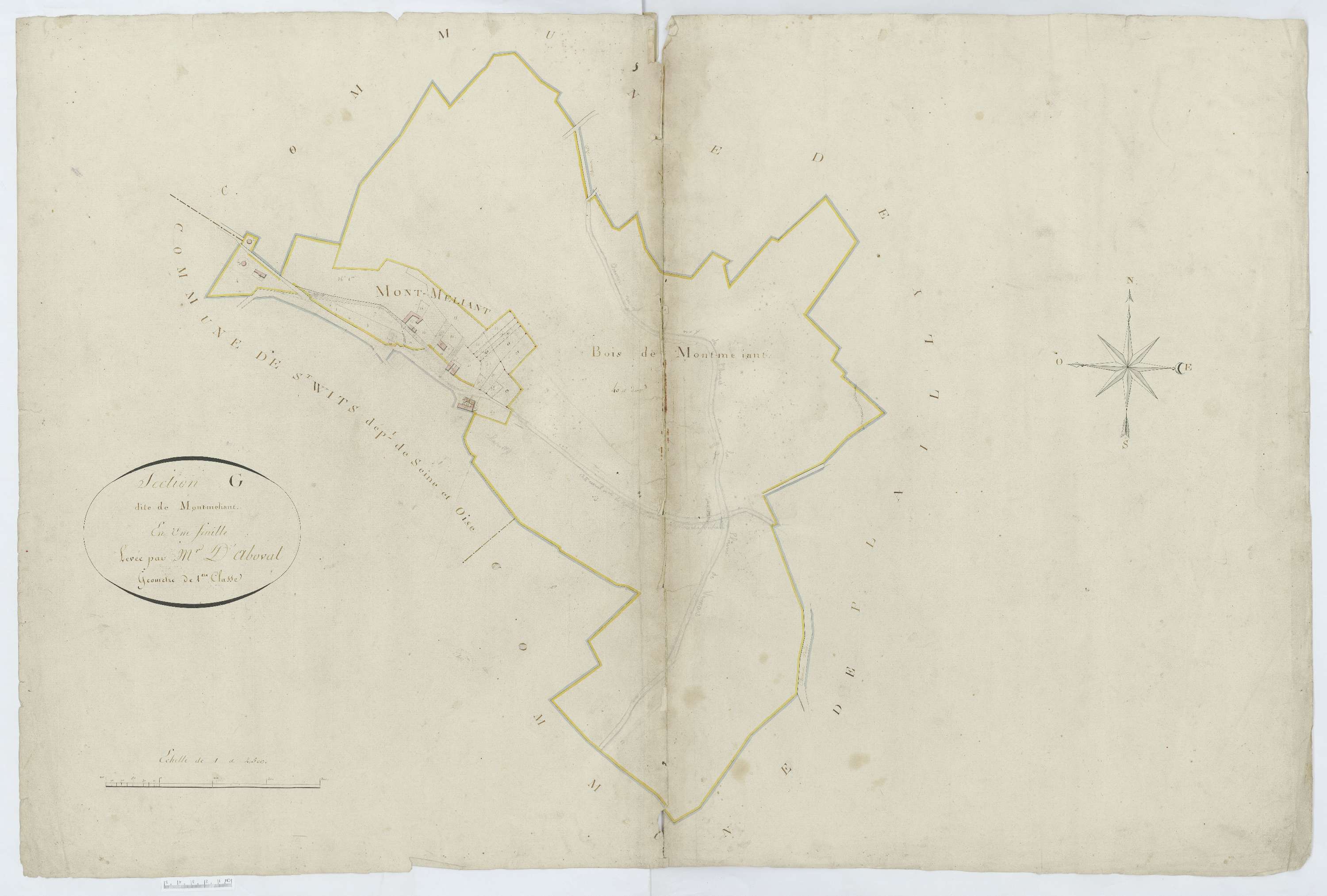 Mortefontaine - Cadastre napoléonien, section G