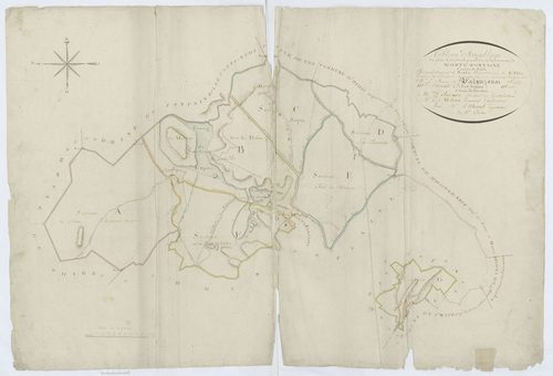 Mortefontaine - Cadastre napoléonien, tableau d'assemblage