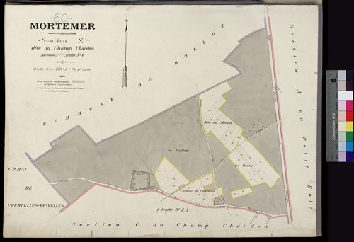 Mortemer - Cadastre napoléonien, section X