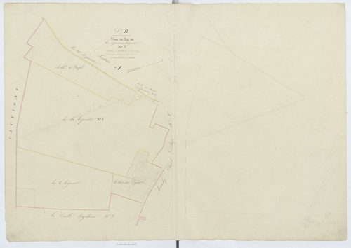 Mouchy-le-Châtel - Cadastre napoléonien, section B2