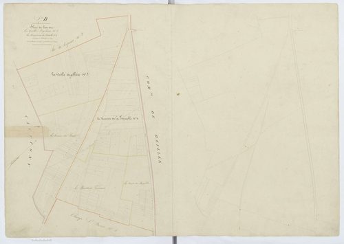 Mouchy-le-Châtel - Cadastre napoléonien, sections B3 et B4
