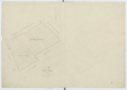 Mouchy-le-Châtel - Cadastre napoléonien, section B5