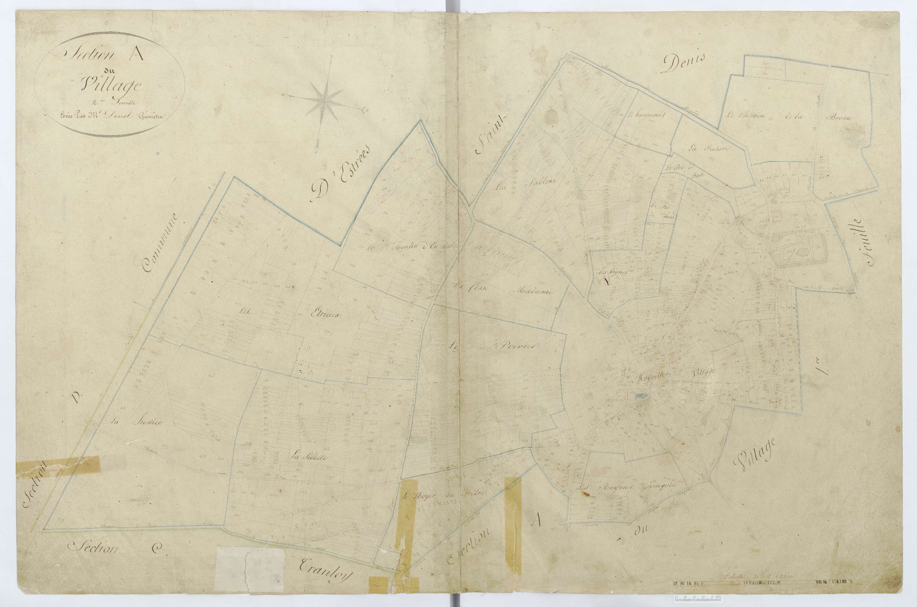 Moyvillers - Cadastre napoléonien, section A2