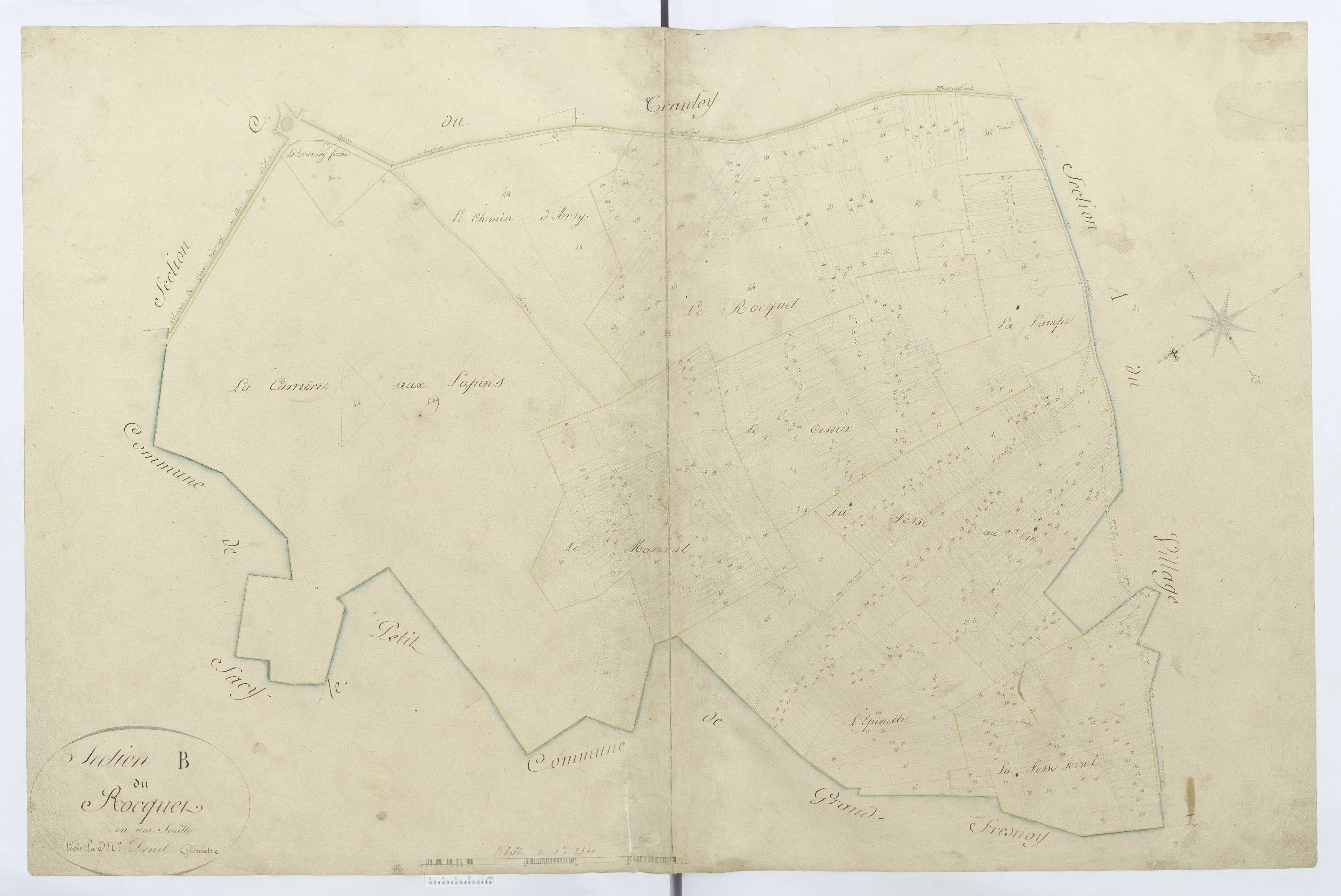Moyvillers - Cadastre napoléonien, section B