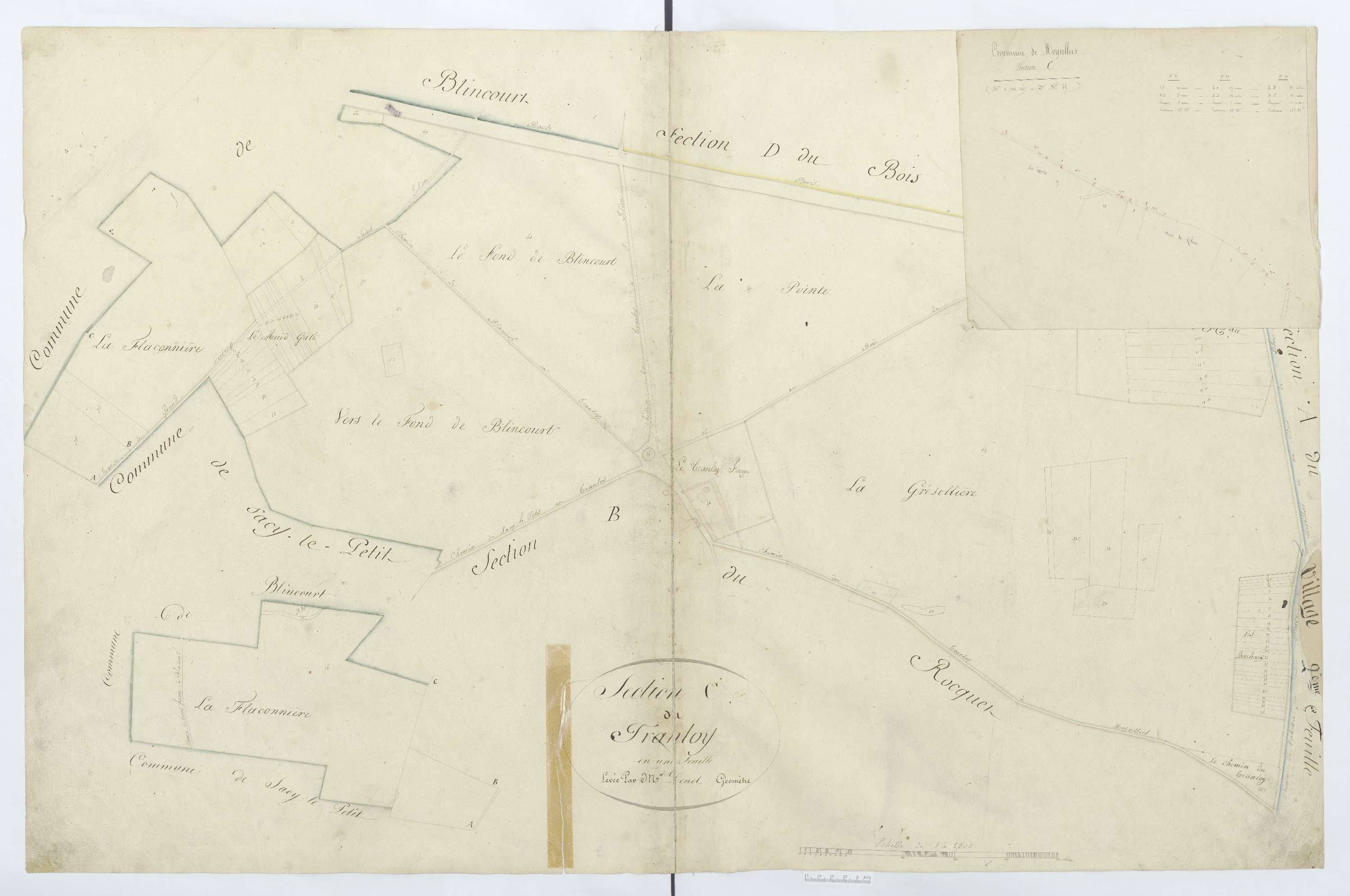 Moyvillers - Cadastre napoléonien, section C