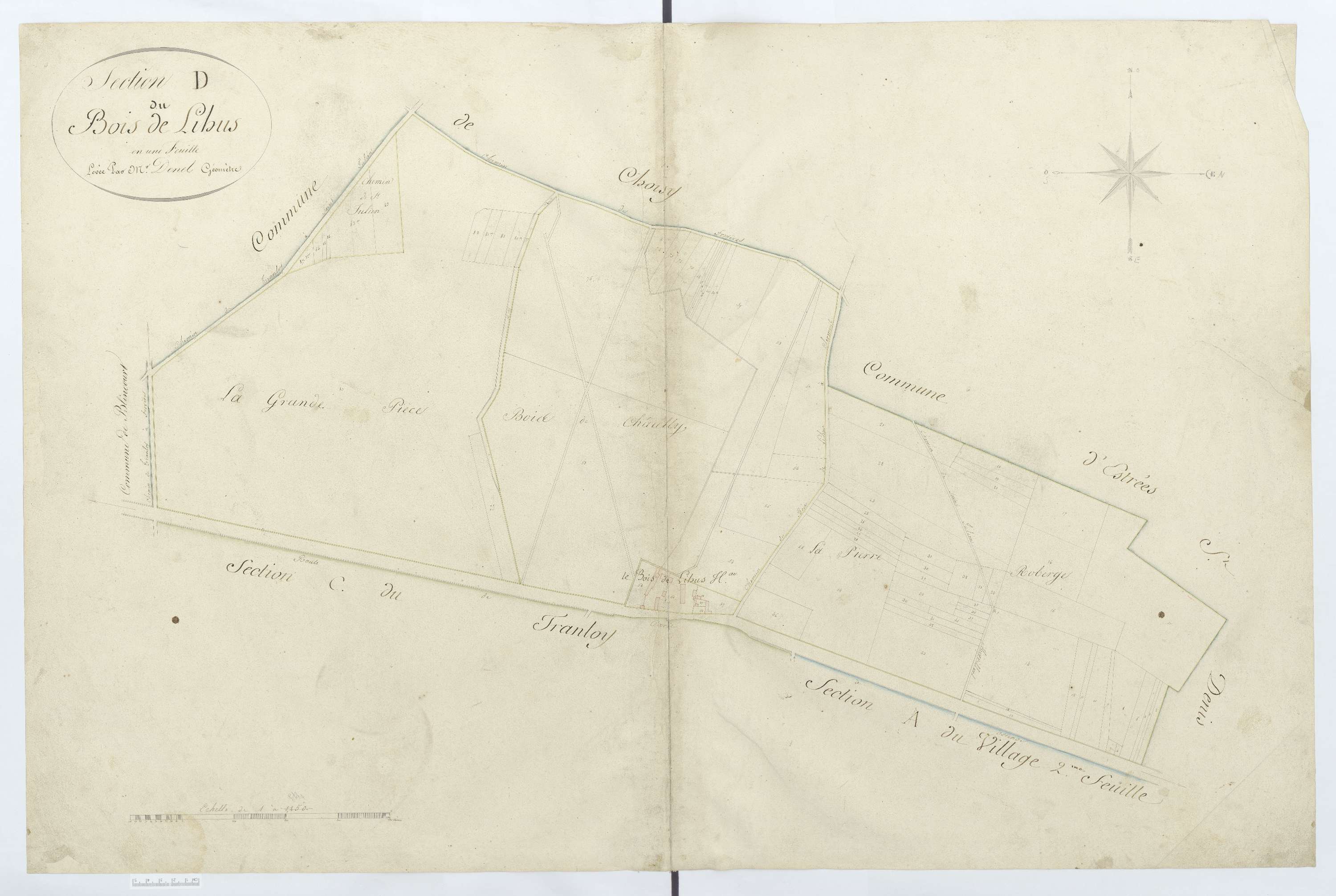 Moyvillers - Cadastre napoléonien, section D
