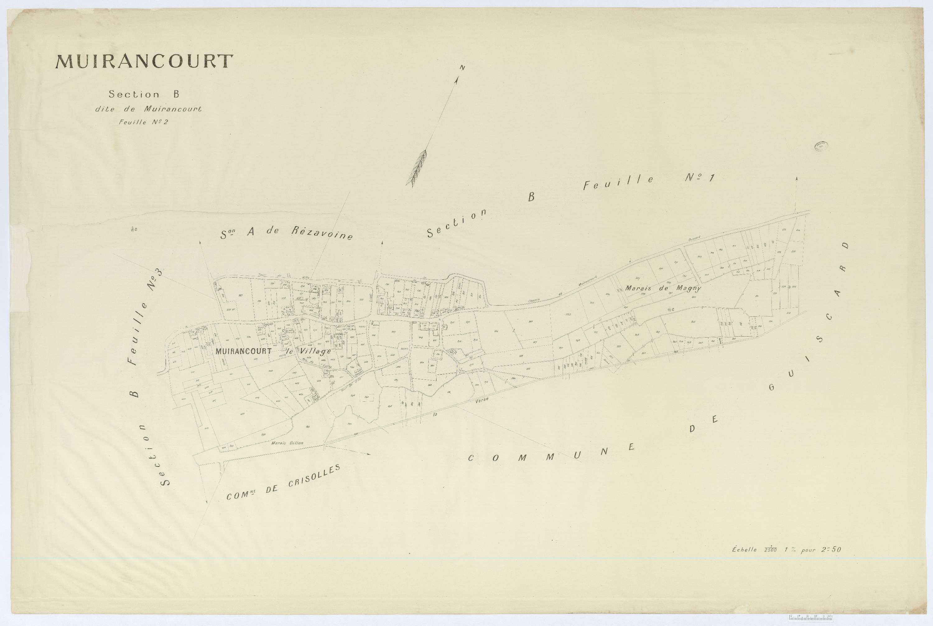 Muirancourt - Cadastre napoléonien (copie), section B2