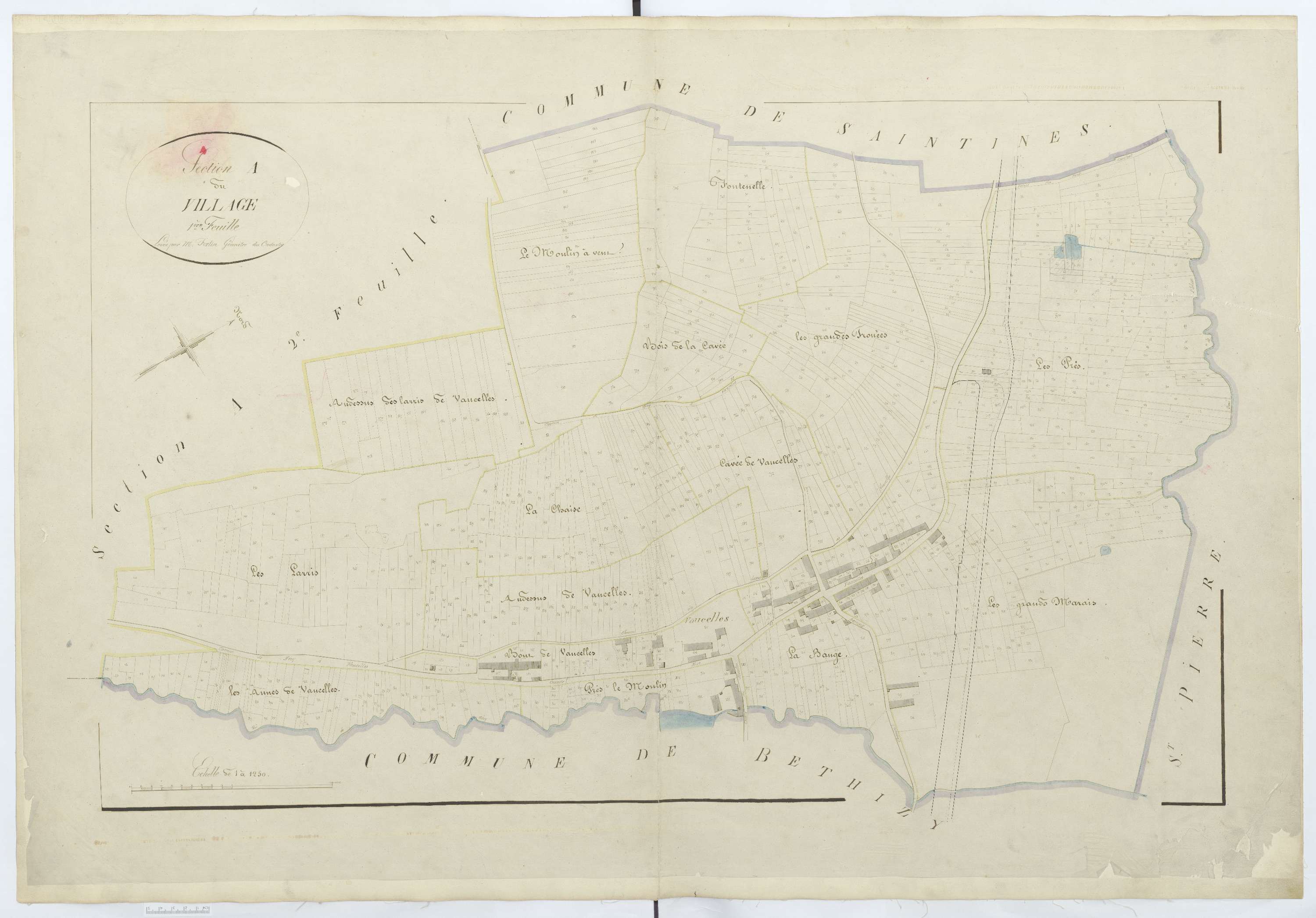 Néry - Cadastre napoléonien, section A1