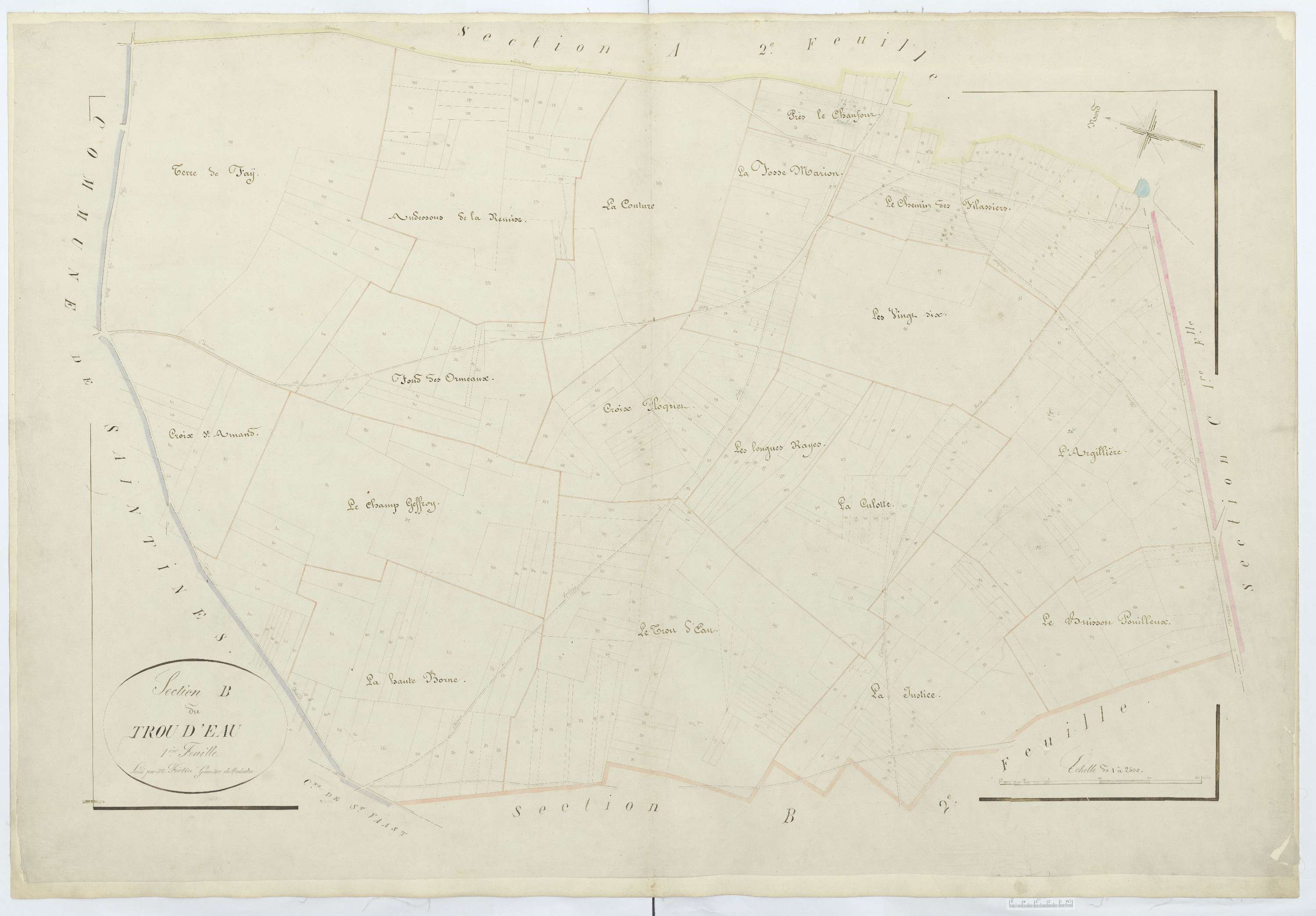 Néry - Cadastre napoléonien, section B1