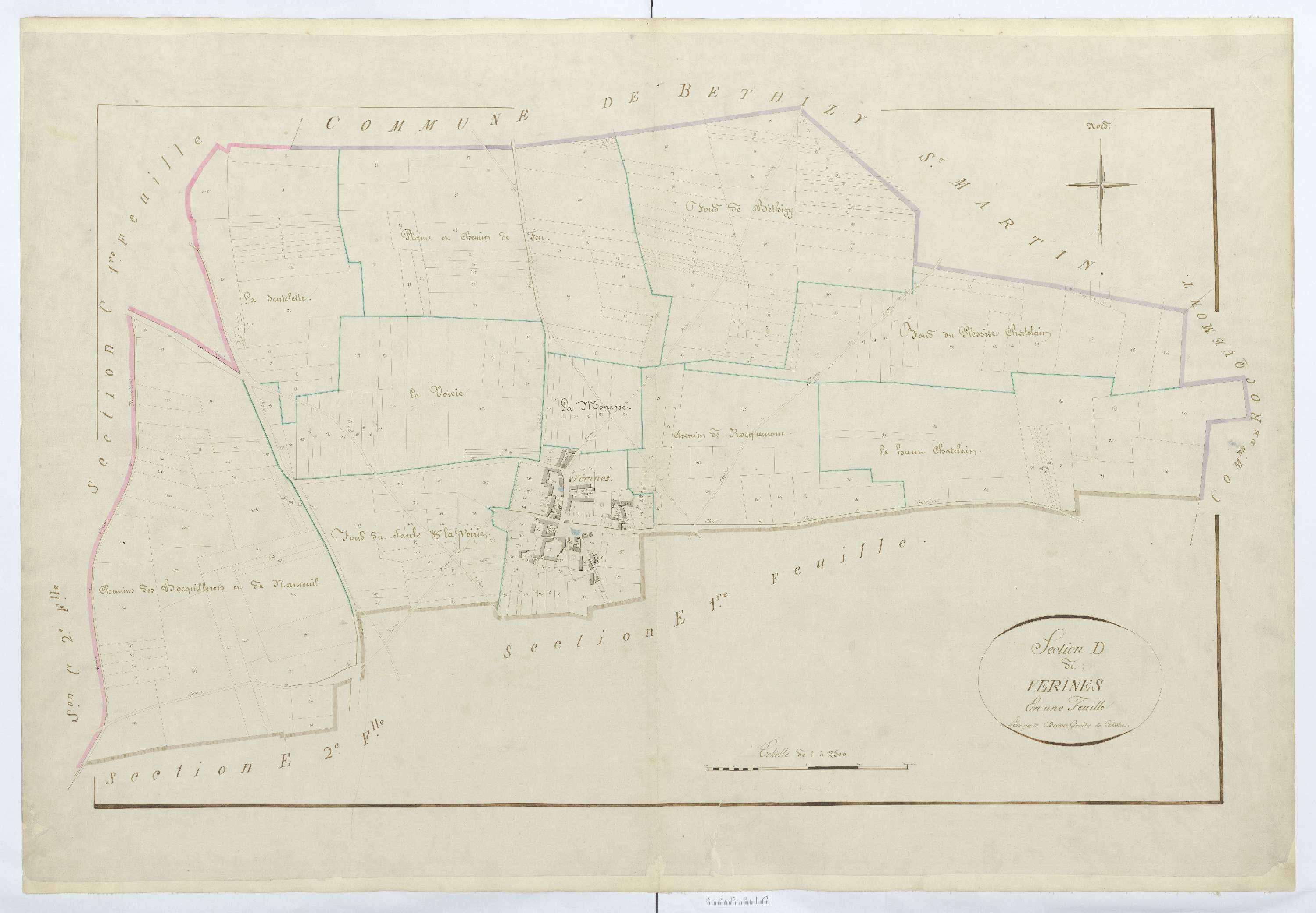 Néry - Cadastre napoléonien, section D