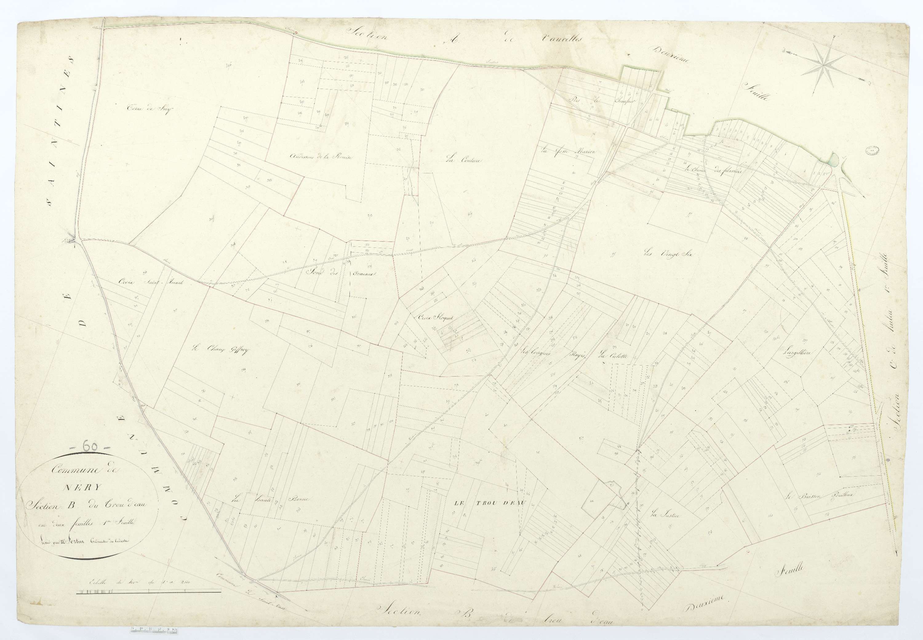 Néry - Cadastre napoléonien, section B1