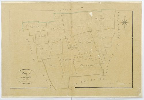 Néry - Cadastre napoléonien, section E1