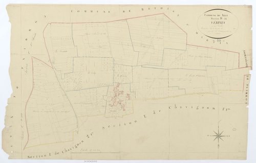 Néry - Cadastre napoléonien, section D, feuille unique