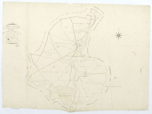 Néry - Cadastre napoléonien, tableau d'assemblage
