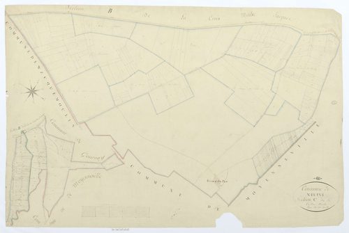 Neufvy-sur-Aronde - Cadastre napoléonien, section C, feuille unique