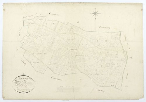 La Neuville-sur-Ressons - Cadastre napoléonien, section A, feuille unique
